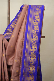 Dusty Pink Gadwal Silk Saree - SRDPGSS599