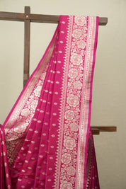 Rani Pink Banarasi Silk Saree - SRRPBSS970