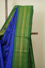 Royal Blue Raw Silk Saree - SRRBRSS1043