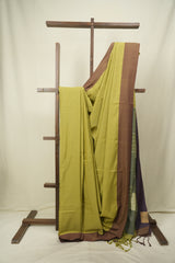 Mehandi Cotton Ilkal Saree - SRMCIS1049