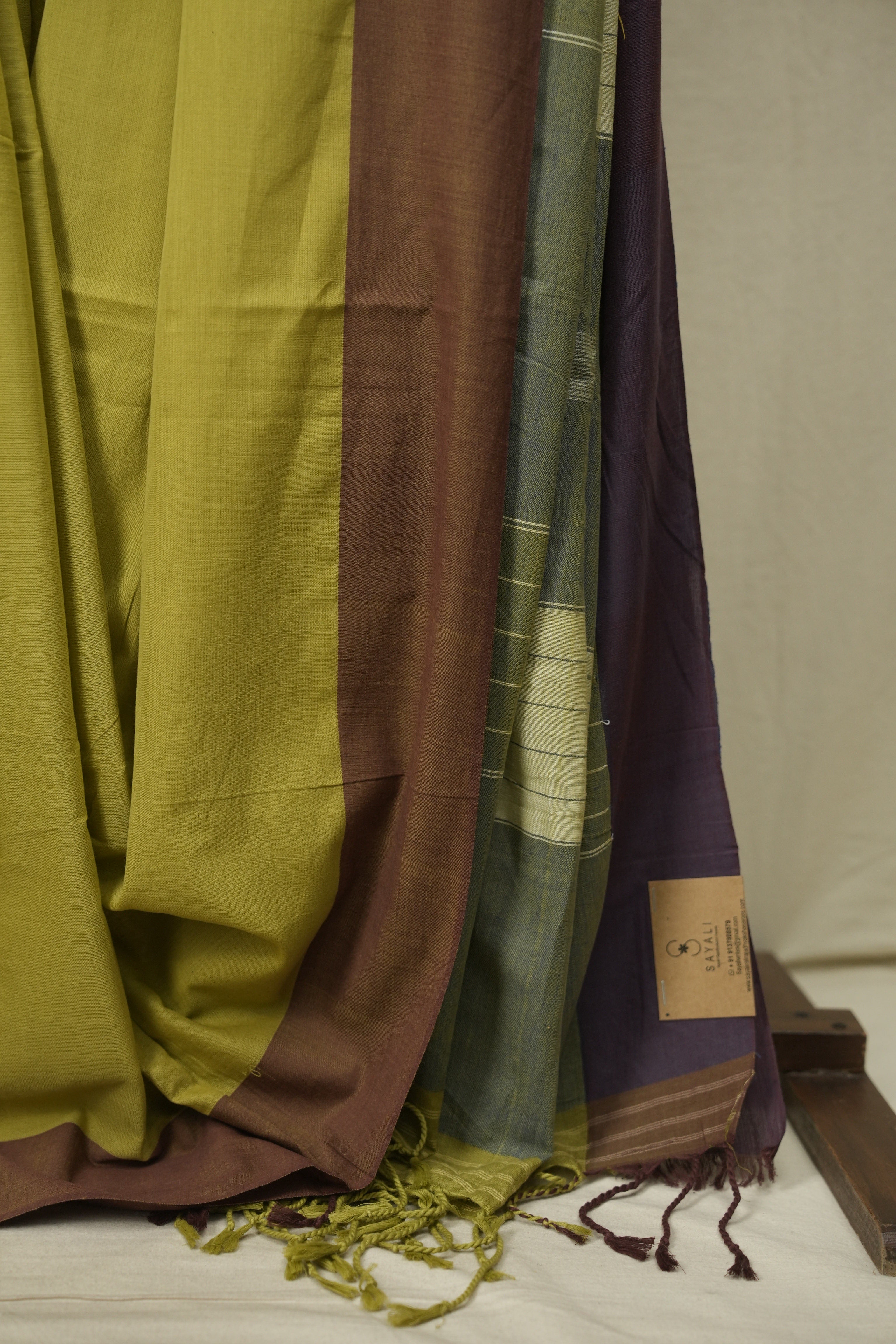 Mehandi Cotton Ilkal Saree - SRMCIS1049