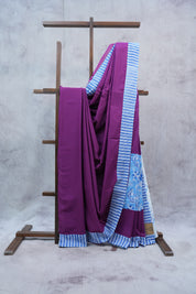 Purple HBP Cotton Saree - SRPCS2261