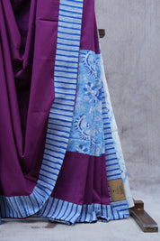 Purple HBP Cotton Saree - SRPCS2261
