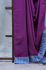 Purple HBP Cotton Saree - SRPCS2261