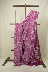 Magenta HBP Cotton Saree - SRMCS3702