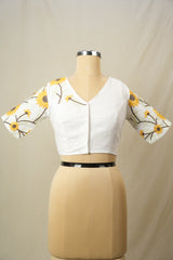 White Cotton Blouse - SRWCB32
