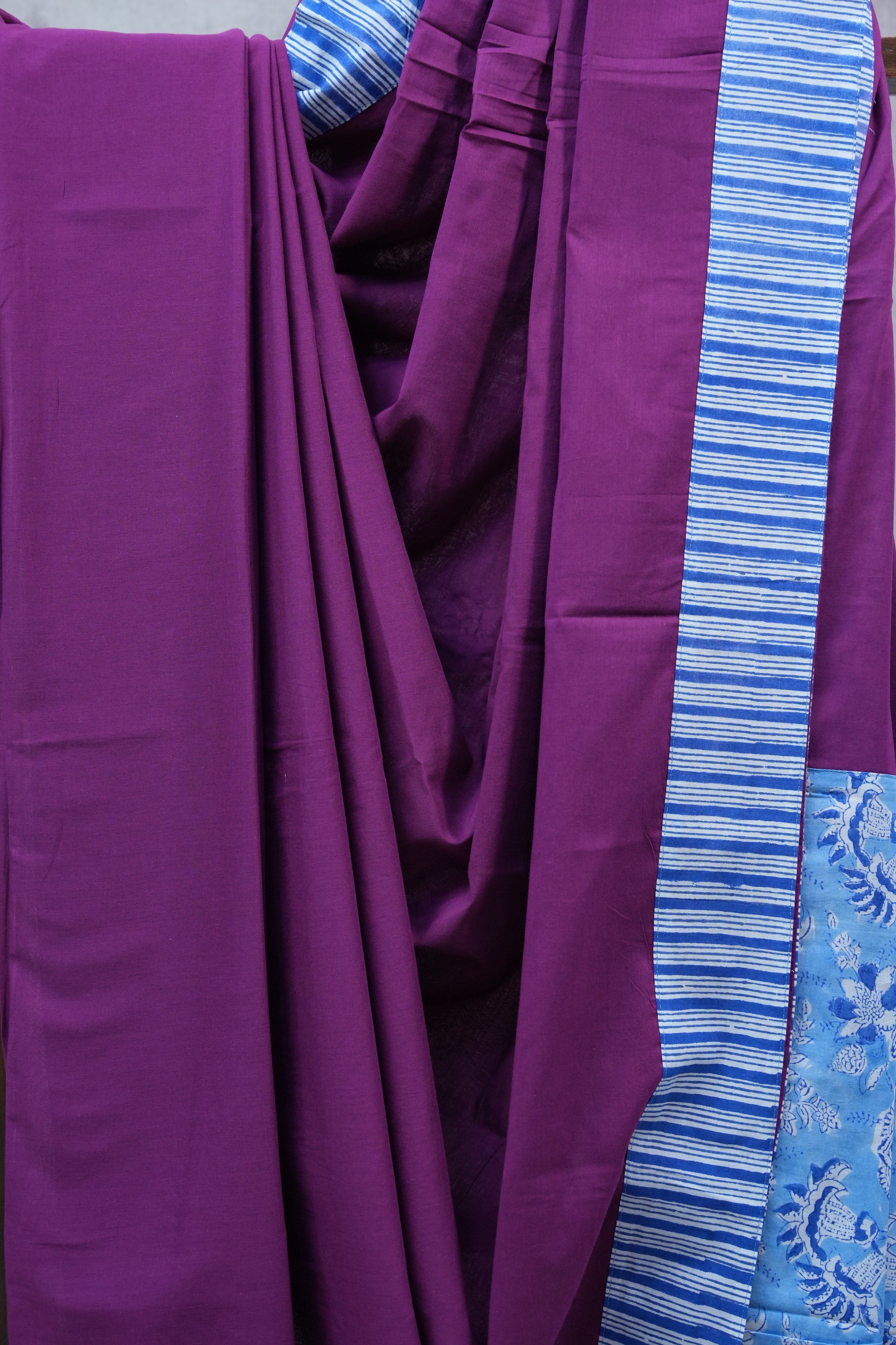 Purple HBP Cotton Saree - SRPCS2261