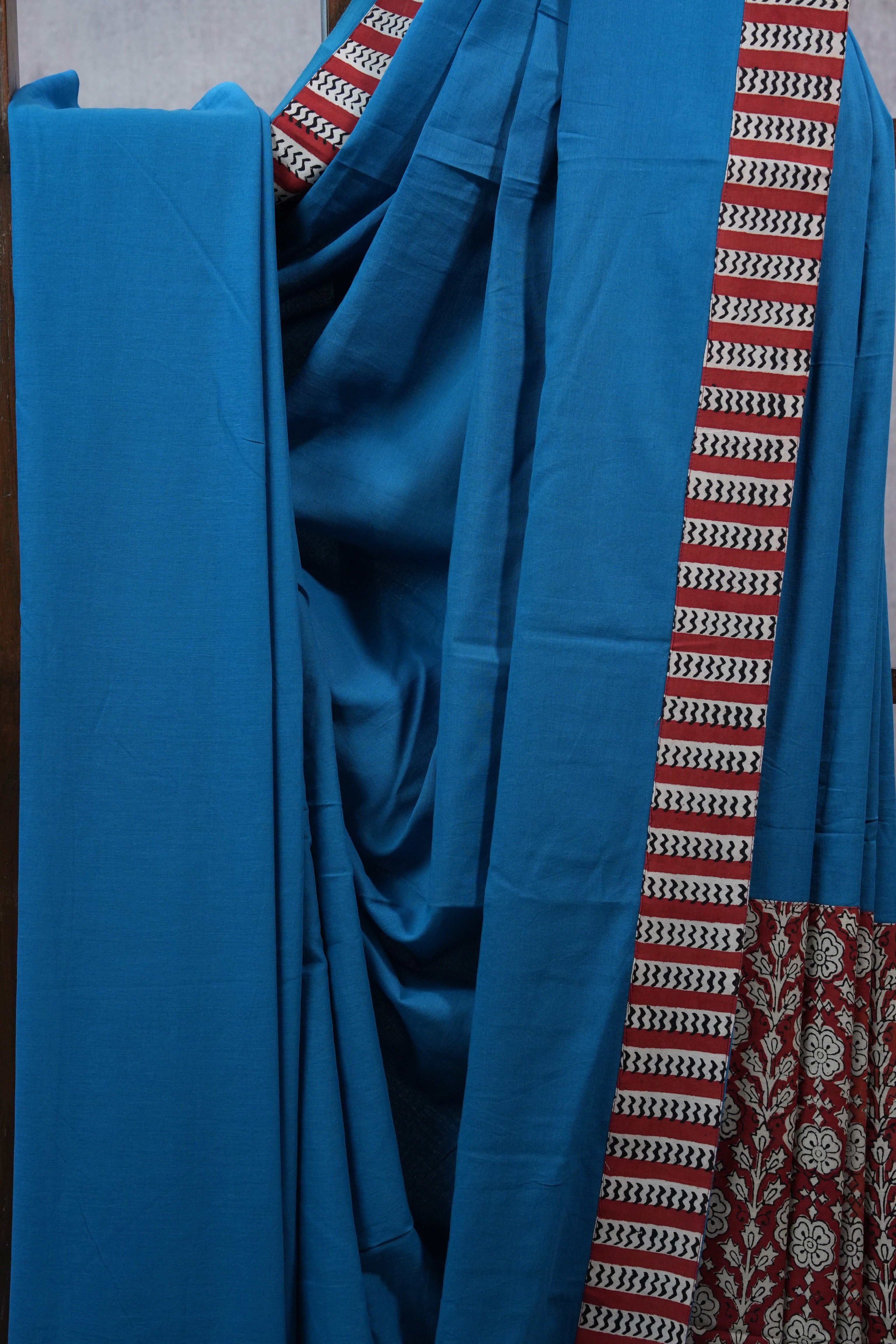 Blue HBP Cotton Saree - SRBCS2264