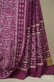 Magenta HBP Cotton Saree - SRMCS3702