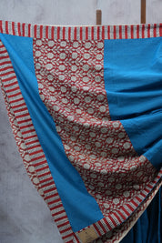 Blue HBP Cotton Saree - SRBCS2264