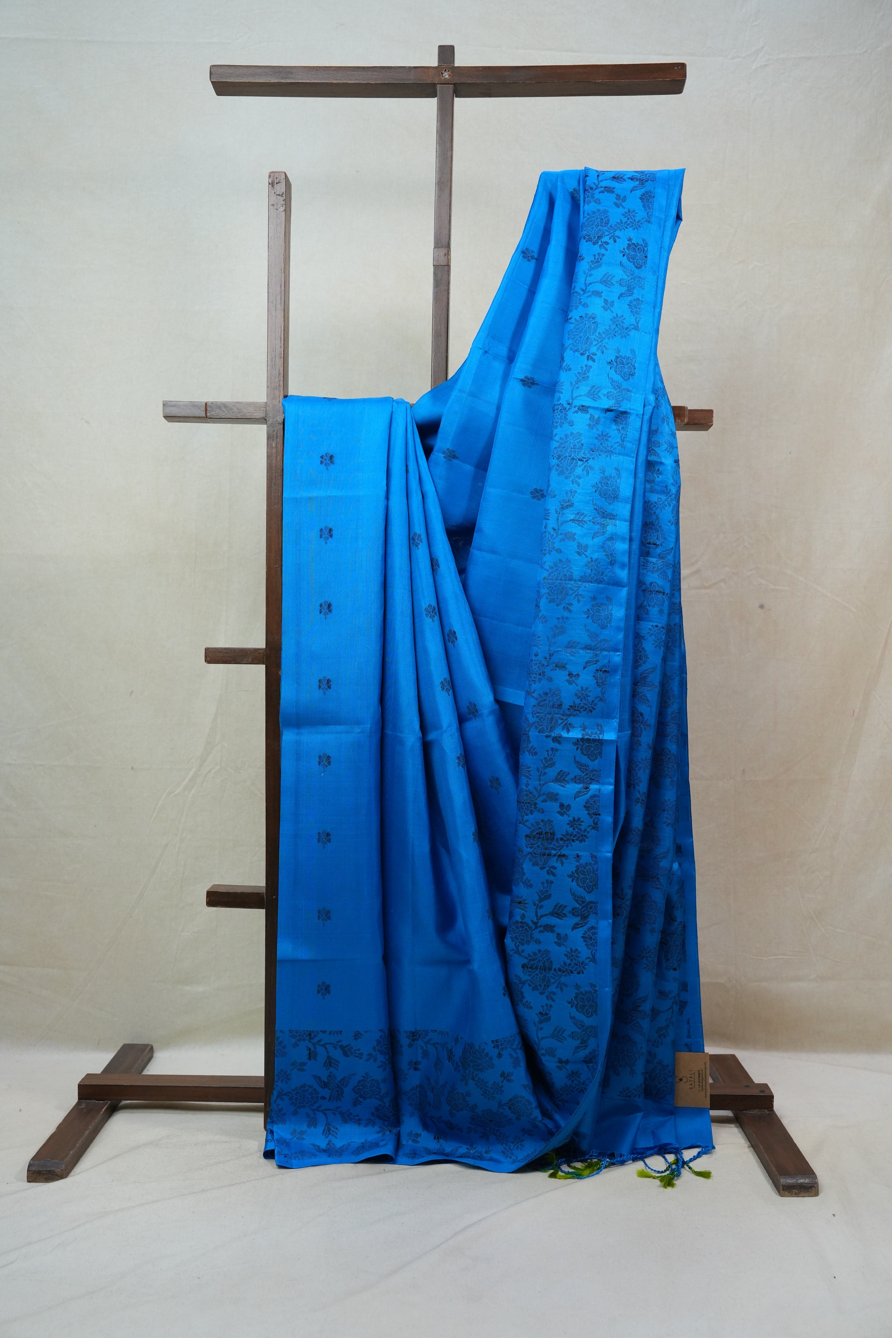 Blue Soft Silk Saree - SRBSSS276