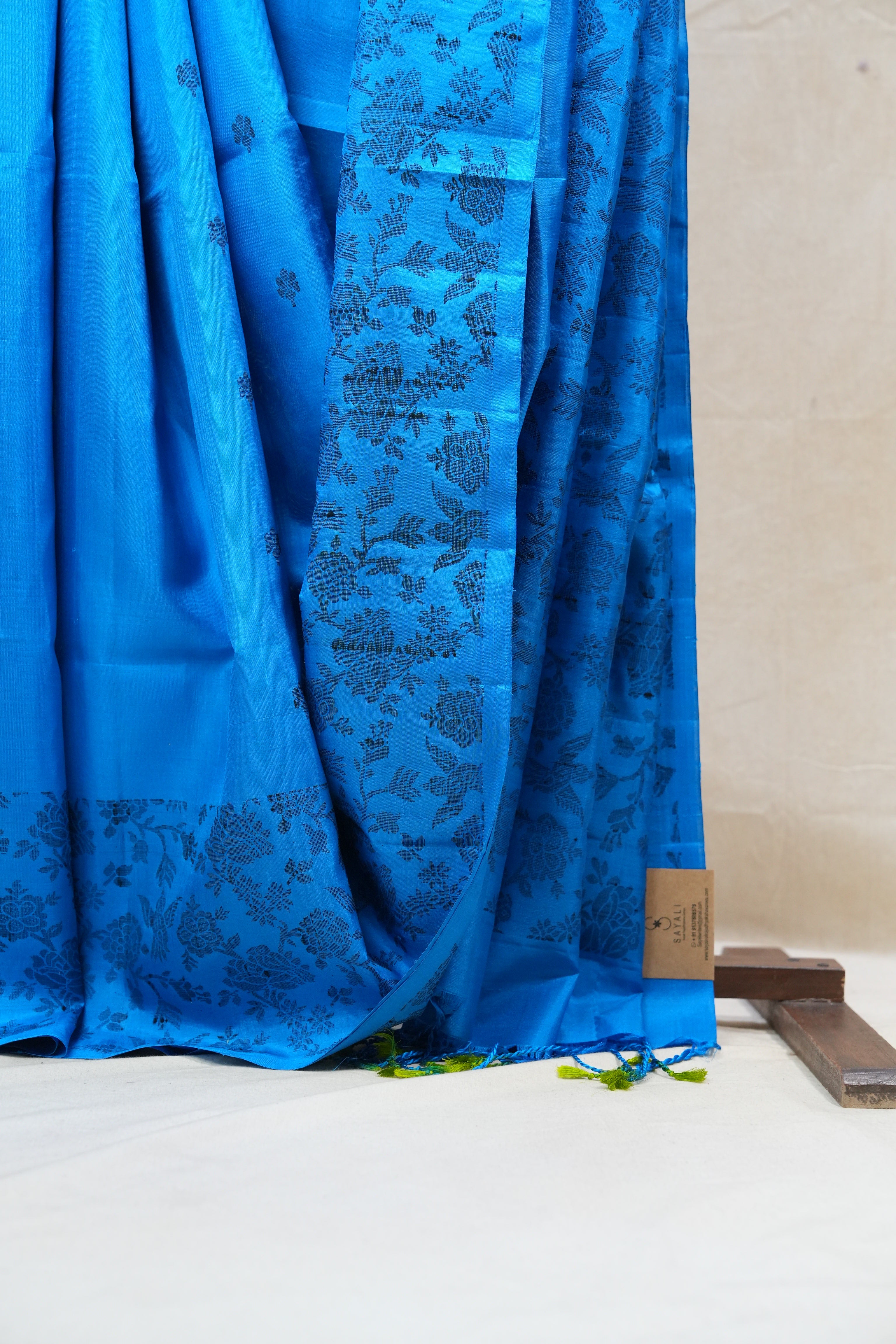 Blue Soft Silk Saree - SRBSSS276