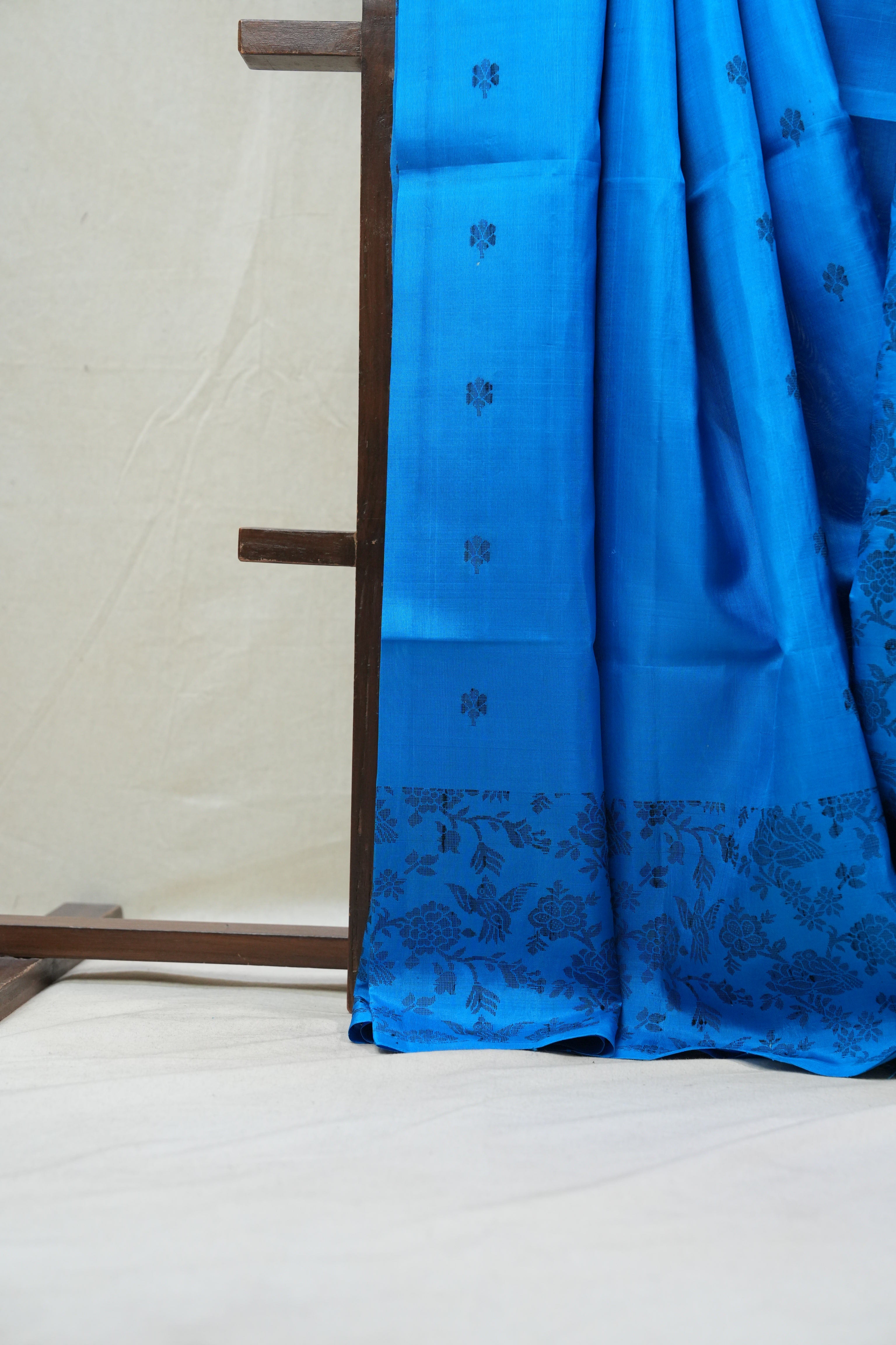Blue Soft Silk Saree - SRBSSS276