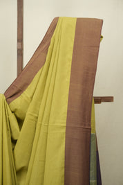 Mehandi Cotton Ilkal Saree - SRMCIS1049