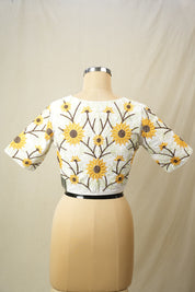 White Cotton Blouse - SRWCB32