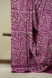 Magenta HBP Cotton Saree - SRMCS3702