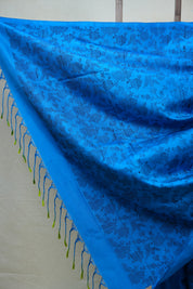 Blue Soft Silk Saree - SRBSSS276