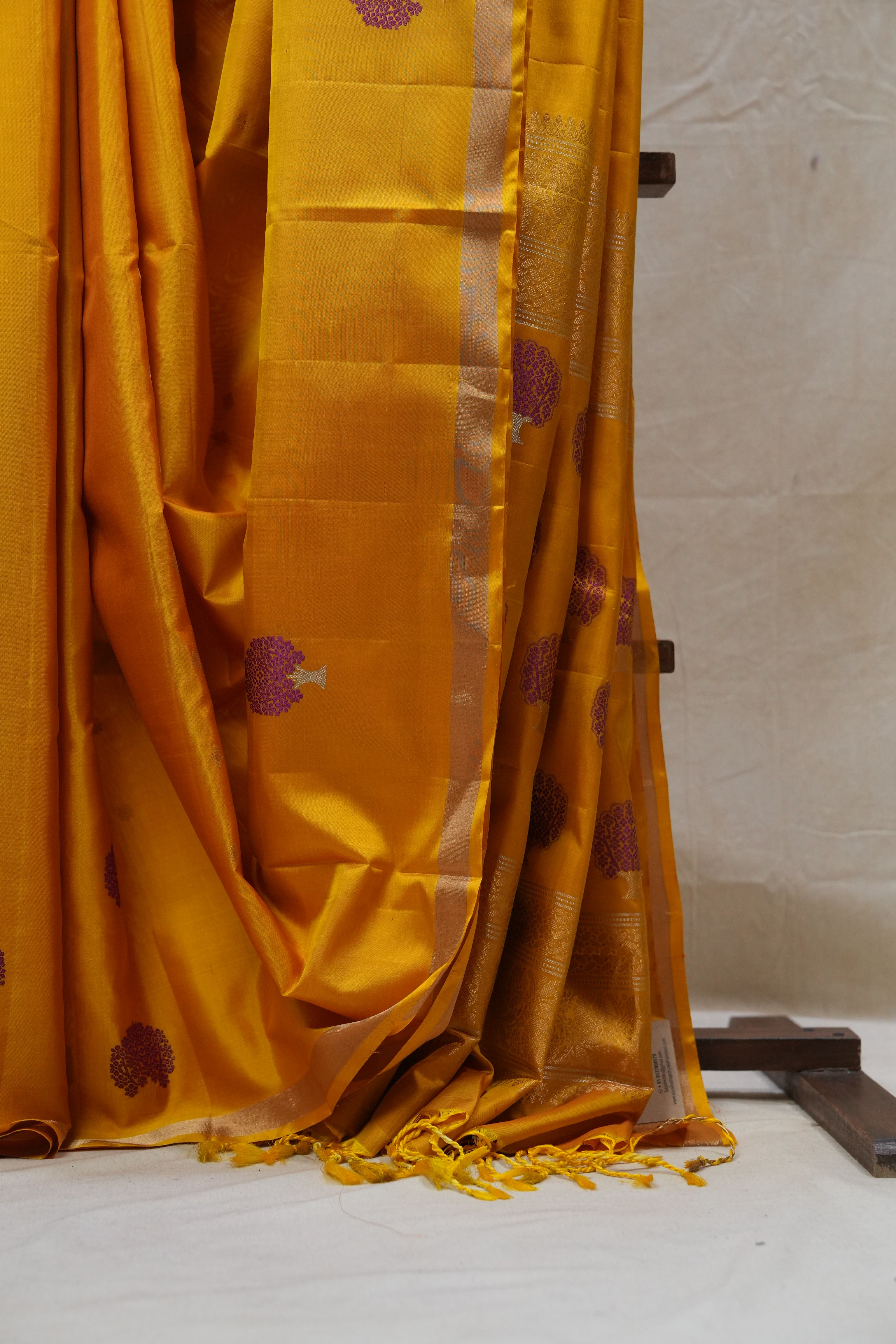 Yellow Soft Silk Saree - SRYSSS269
