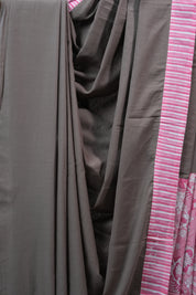 Light Brown HBP Cotton Saree - SRLBCS2263