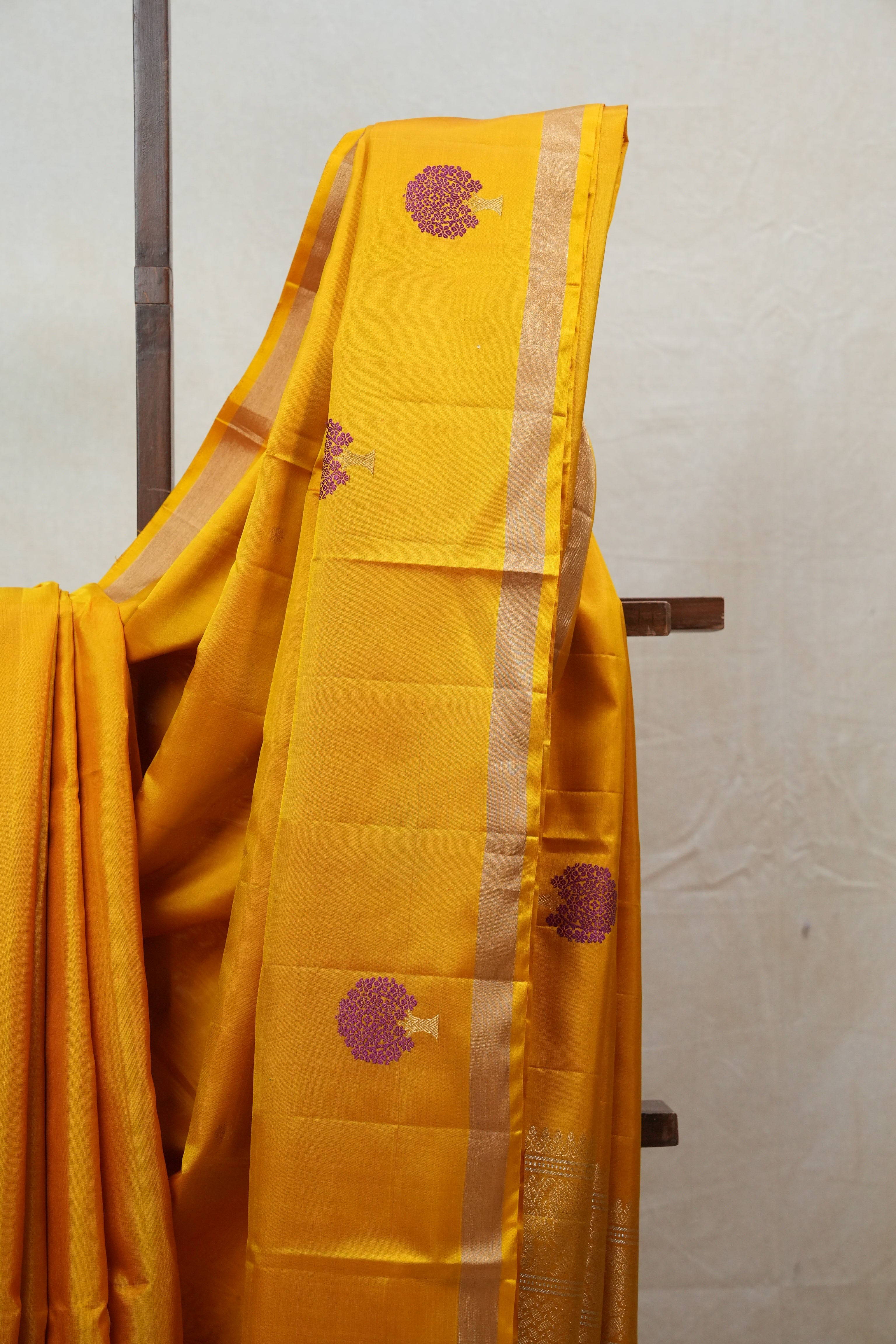 Yellow Soft Silk Saree - SRYSSS269