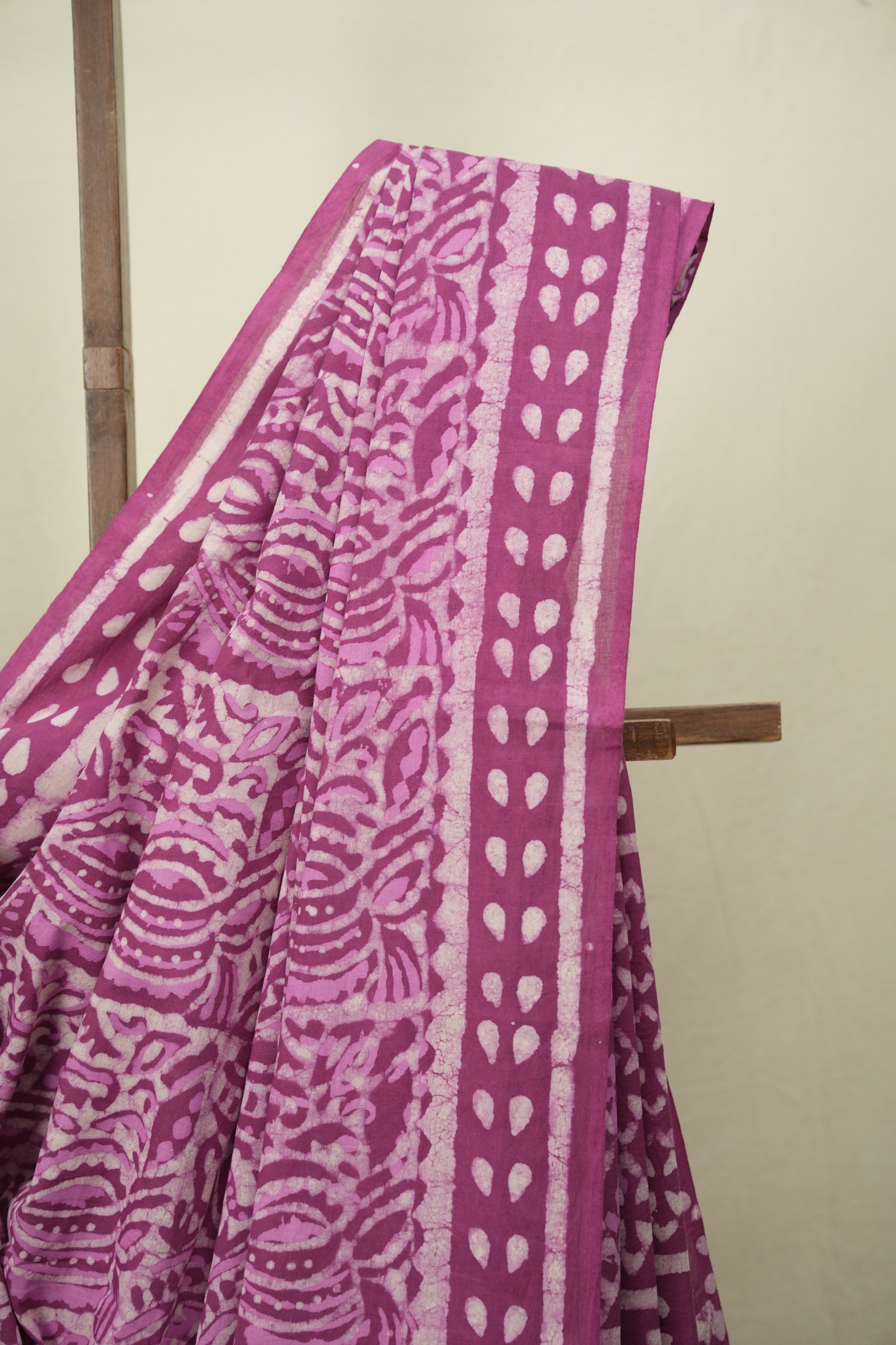 Magenta HBP Cotton Saree - SRMCS3702