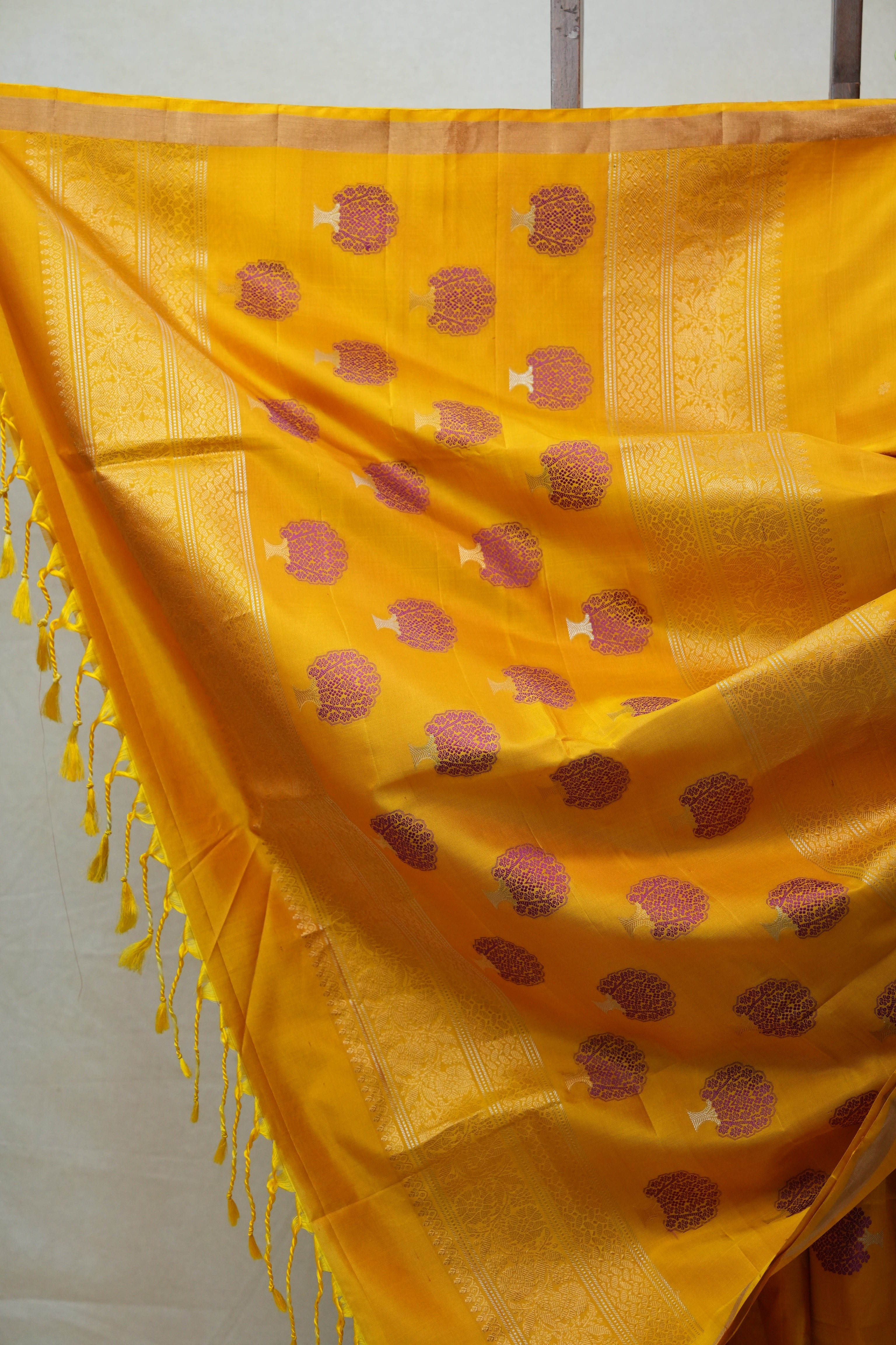 Yellow Soft Silk Saree - SRYSSS269