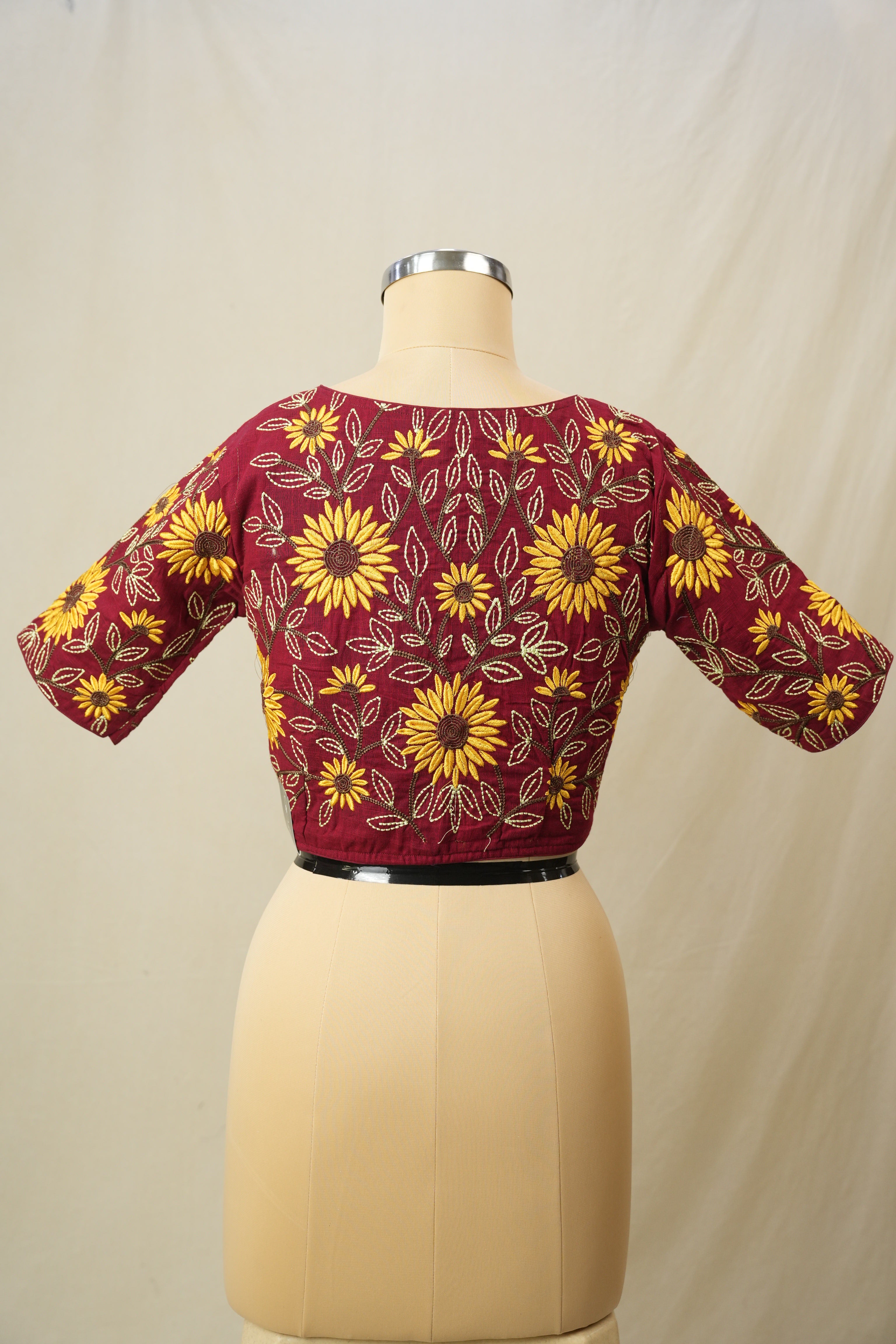 Red Cotton Blouse - SRRCB29