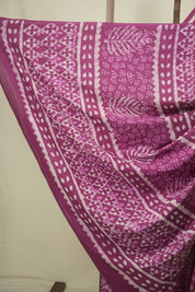 Magenta HBP Cotton Saree - SRMCS3702