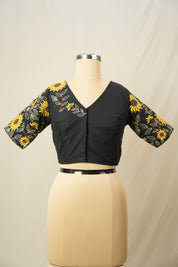 Black Cotton Blouse - SRBCB31