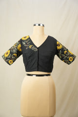 Black Cotton Blouse - SRBCB31