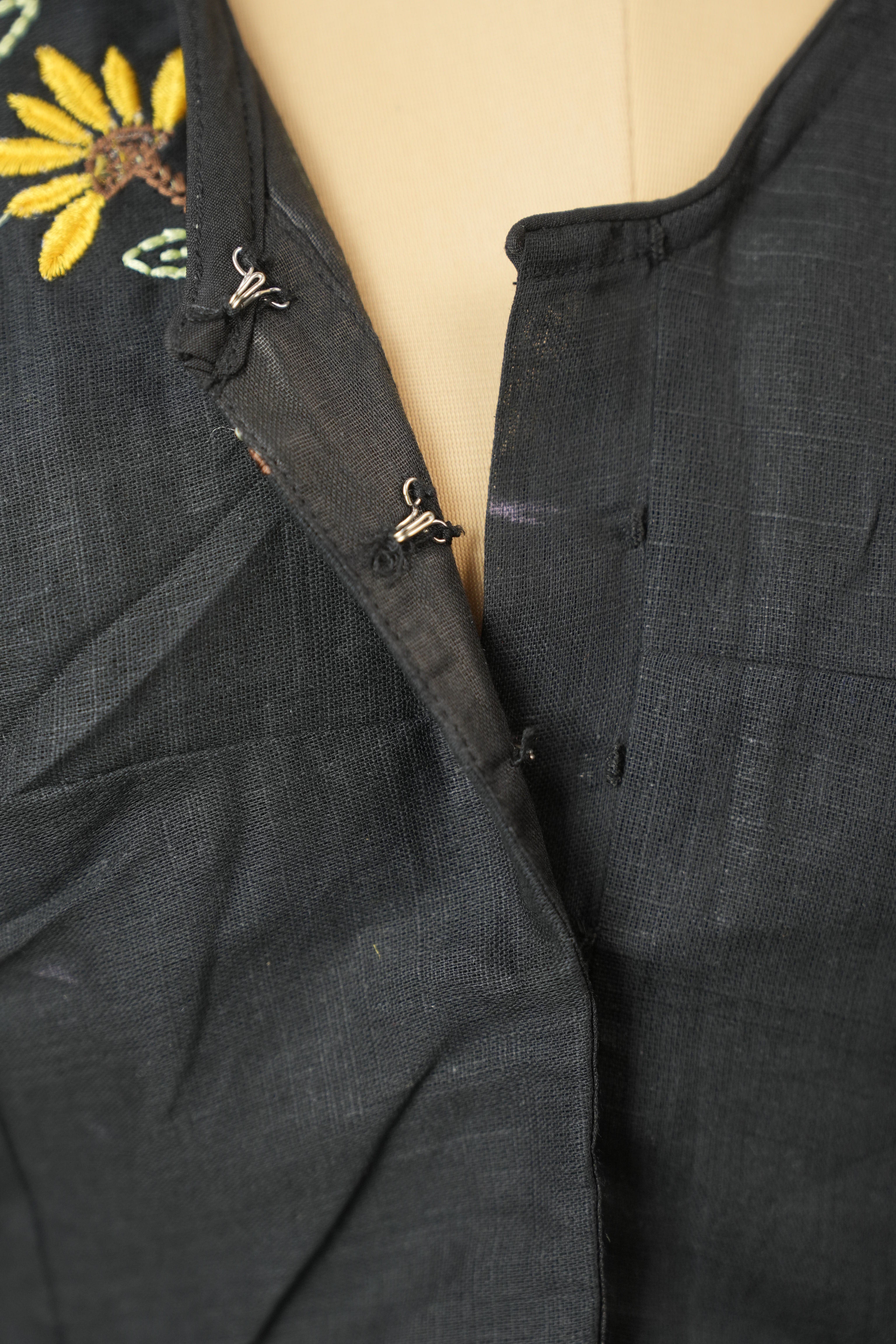 Black Cotton Blouse - SRBCB31