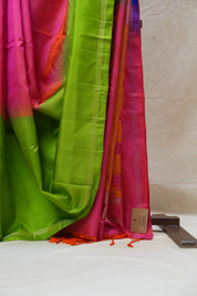 Green Soft Silk Saree - SRGSSS234