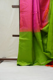 Green Soft Silk Saree - SRGSSS234