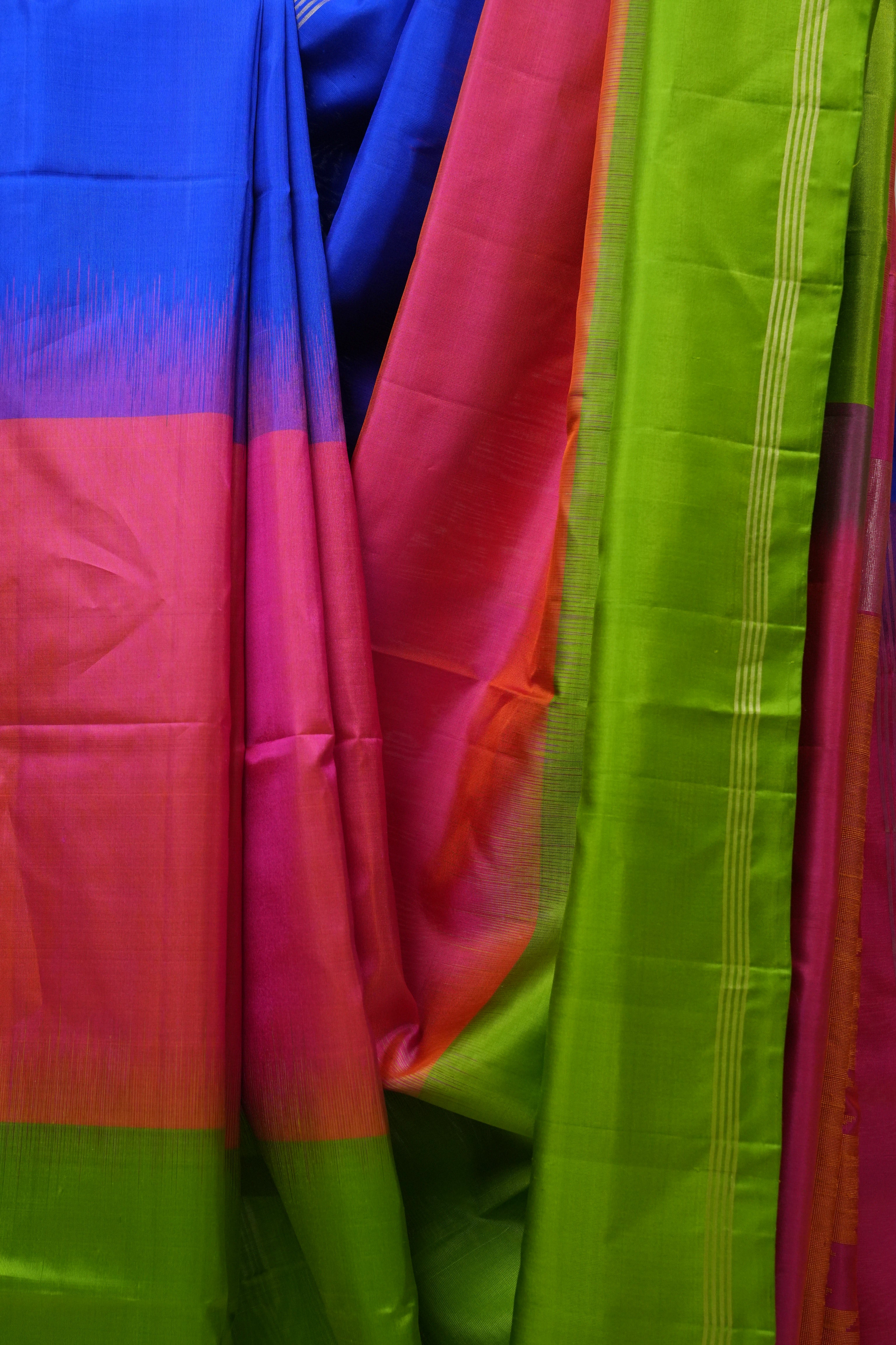 Green Soft Silk Saree - SRGSSS234