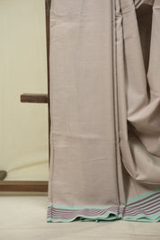 Beige Cotton Ilkal Saree - SRBCIS1061