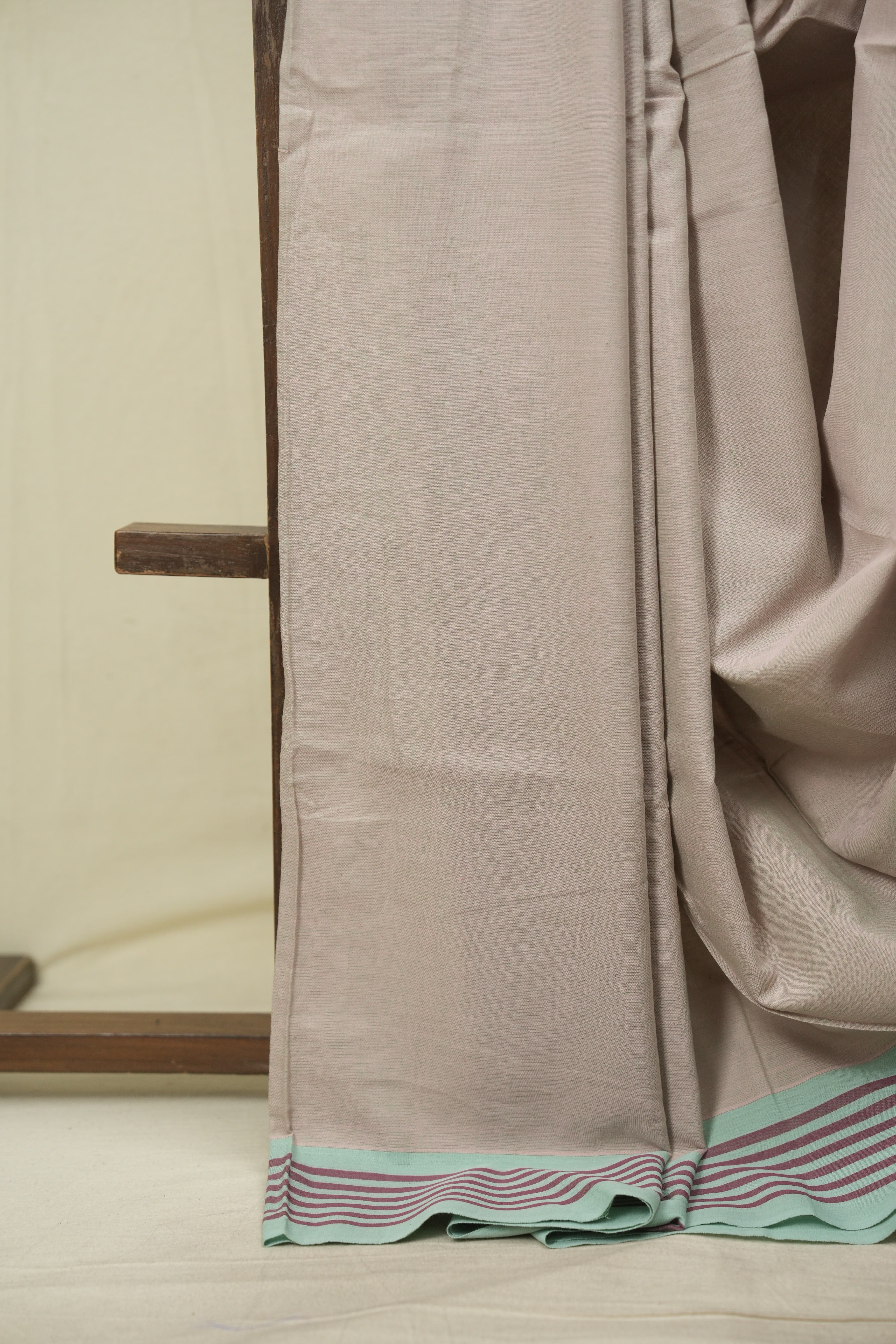 Beige Cotton Ilkal Saree - SRBCIS1061