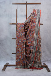 Maroon HBP Cotton Saree - SRMCS2257