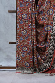 Maroon HBP Cotton Saree - SRMCS2257