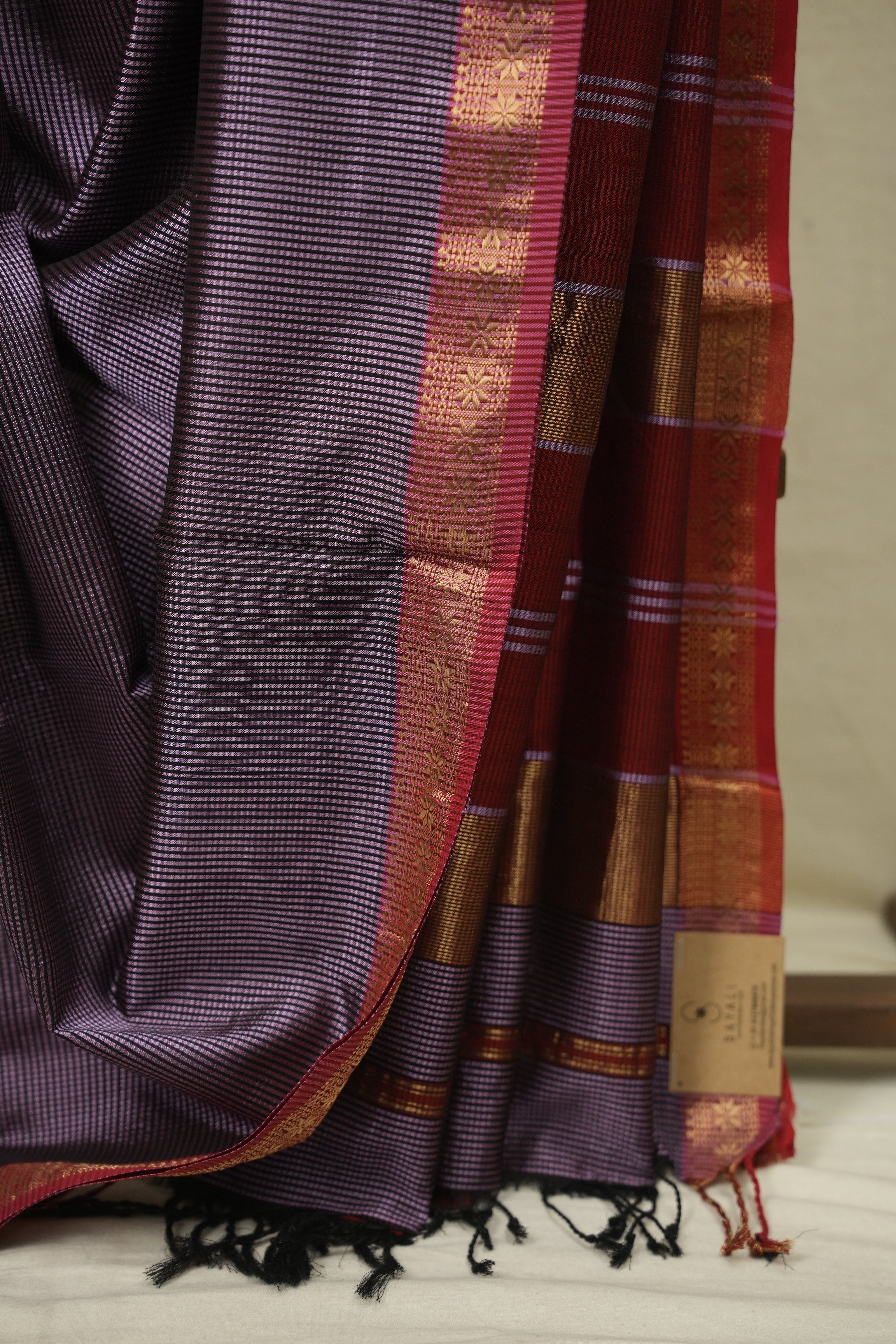 Lilac Maheshwari Saree - SRLMS1340