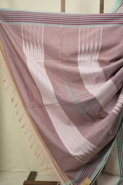Beige Cotton Ilkal Saree - SRBCIS1061