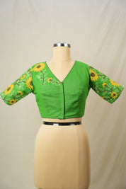 Green Cotton Blouse - SRGCB35
