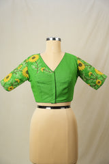 Green Cotton Blouse - SRGCB35