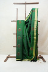 Green Soft Silk Saree - SRGSSS268