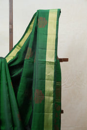 Green Soft Silk Saree - SRGSSS268