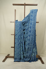 Blue HBP Cotton Saree - SRBCS3701
