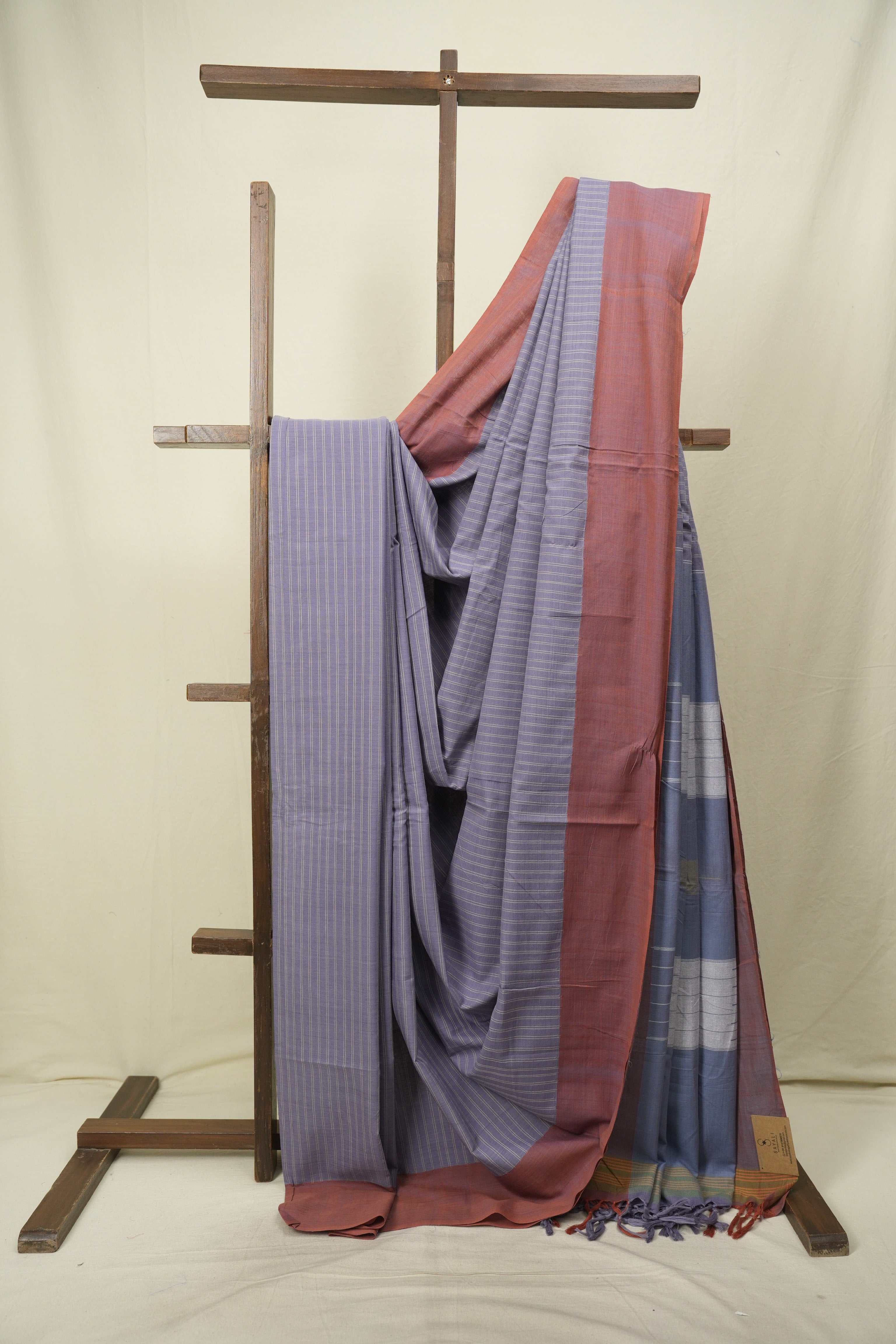 Lavender Cotton Ilkal Saree - SRLCIS1064
