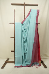 Aqua Bengal Cotton Saree - SRABCS188