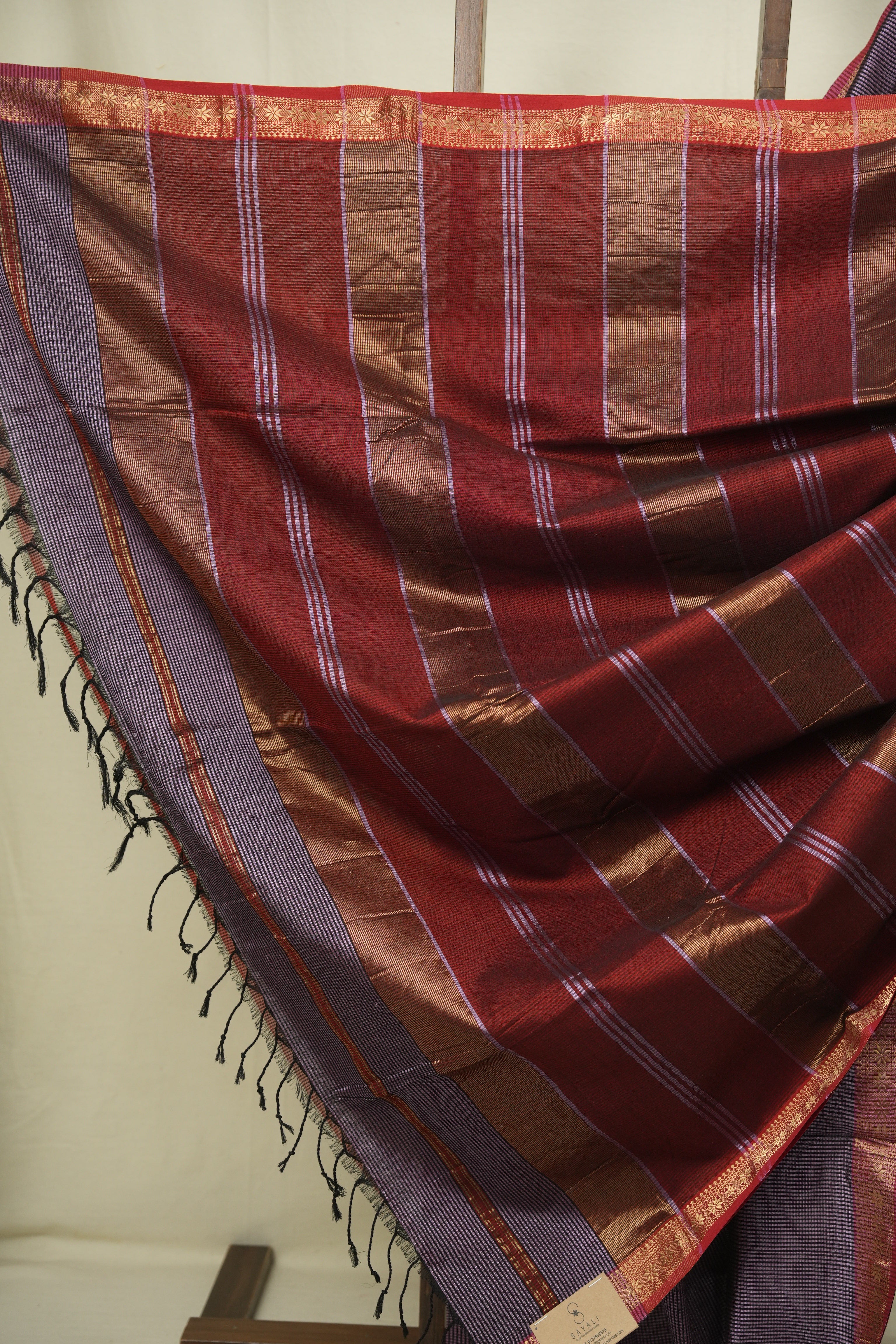 Lilac Maheshwari Saree - SRLMS1340
