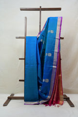 Blue Soft Silk Saree - SRBSS222