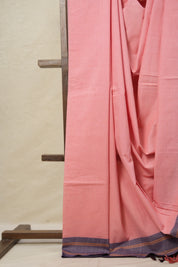 Baby Pink Cotton Ilkal Saree  - SRBPCIS679